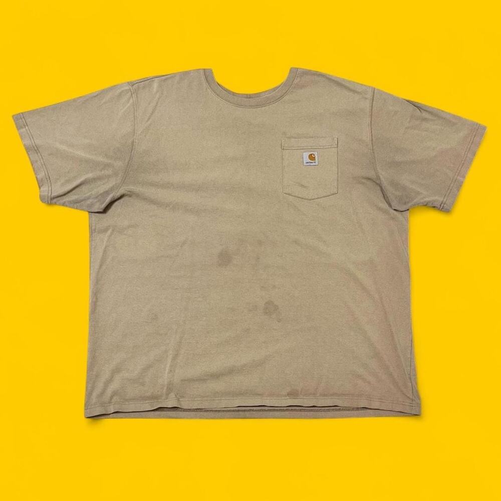 Carhartt Loose Fit Pocket T-Shirt 2XL Tan Workwear – Flawed